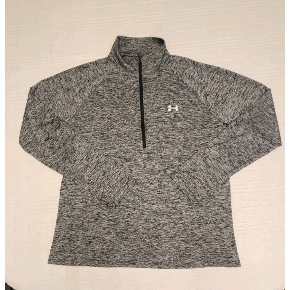Under‎ Armour Heatgear Quarter 1/4 Zip Pullover Women's Size XXL Gray Heathered